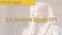 3.1 Ancient Egypt 101