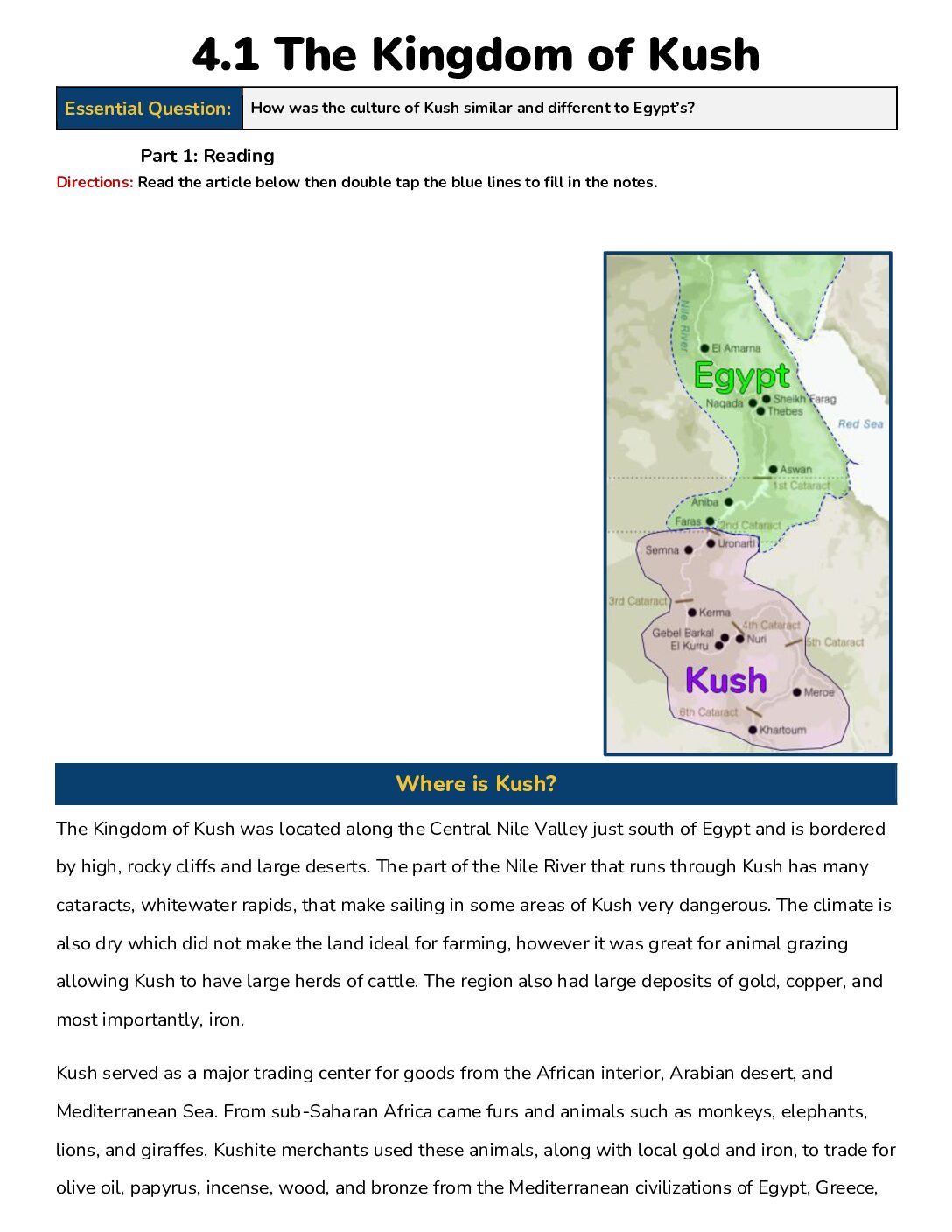 4.1 The Kingdom Of Kush