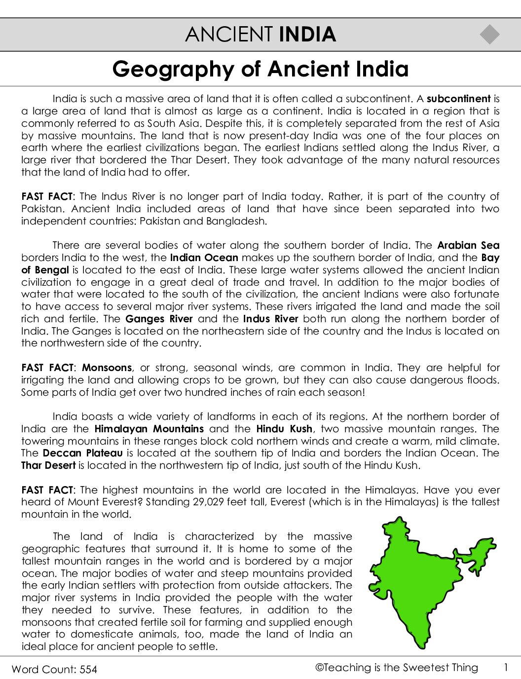 4H Geography Of Ancient India