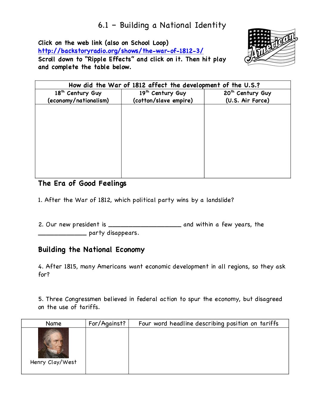 6.1 Guided Notes