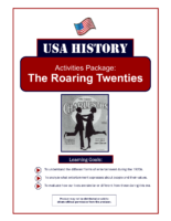 Additional Activities Package The Roaring Twenties