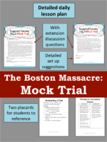 Additional Boston Massacre Mock Trial