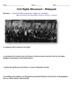 Additional Civil Rights Webquest