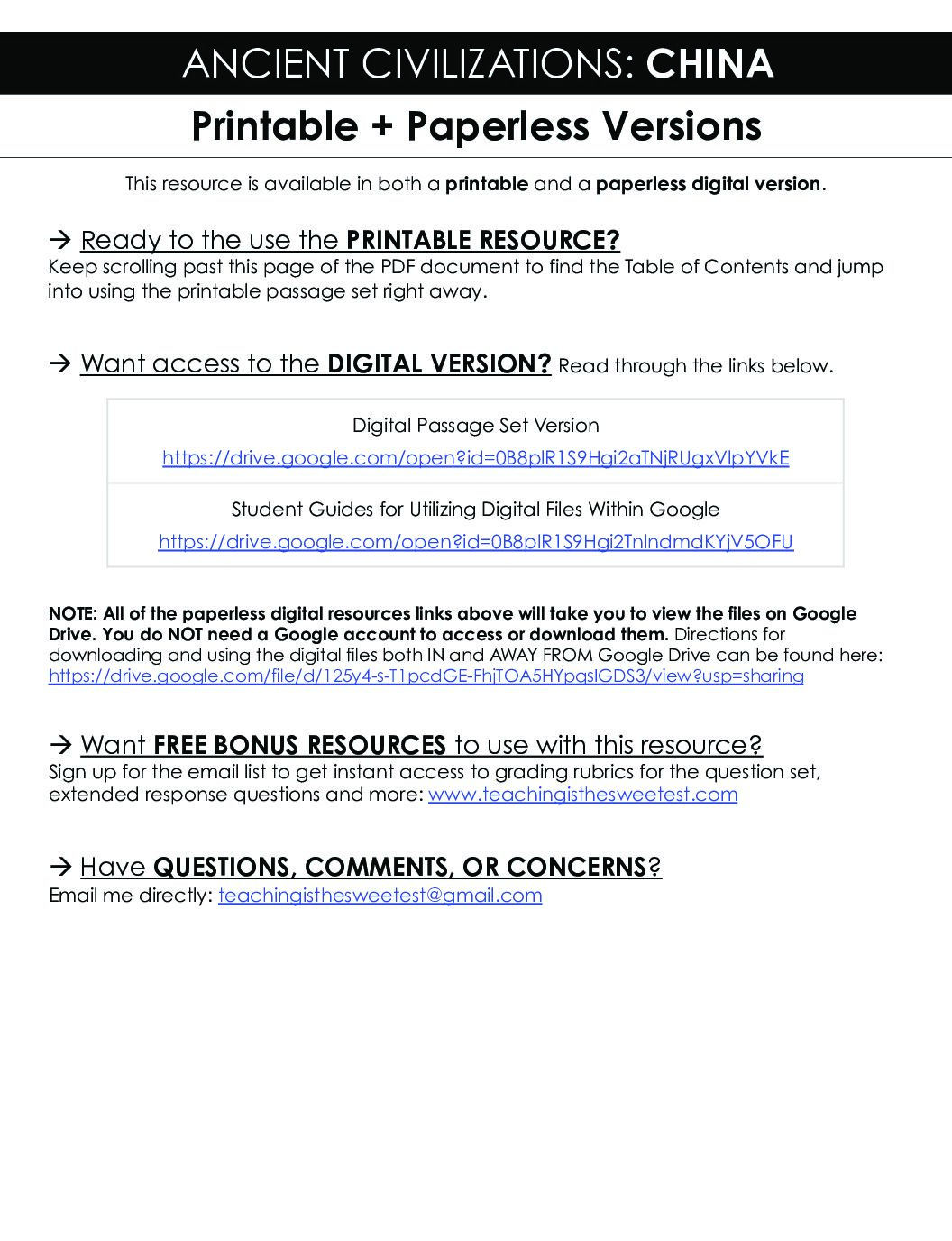 Ancient china passages distance learning compatible 1