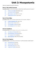 Answer Key 2021 Unit 2 Mesopotamia