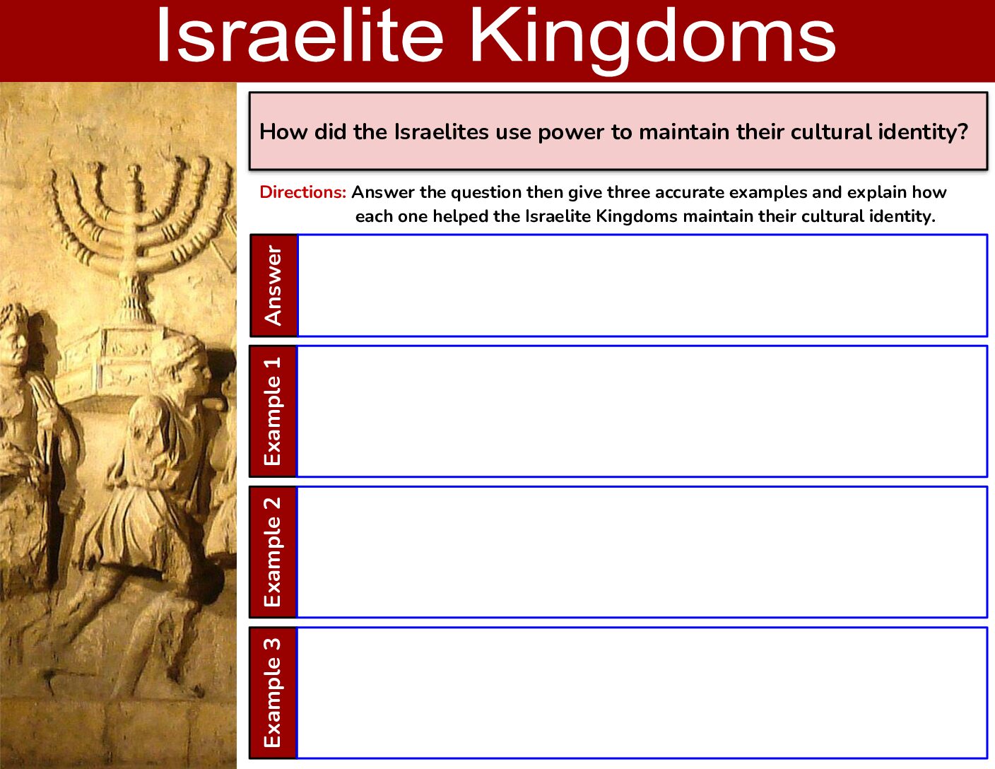 Assessment Israelite Kingdoms