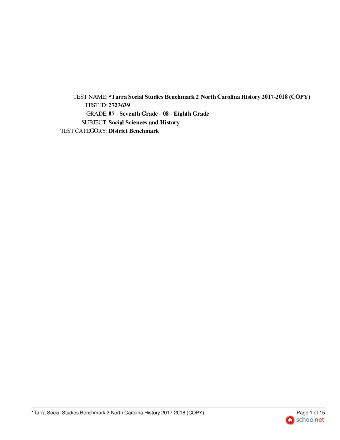 Benchmark 2