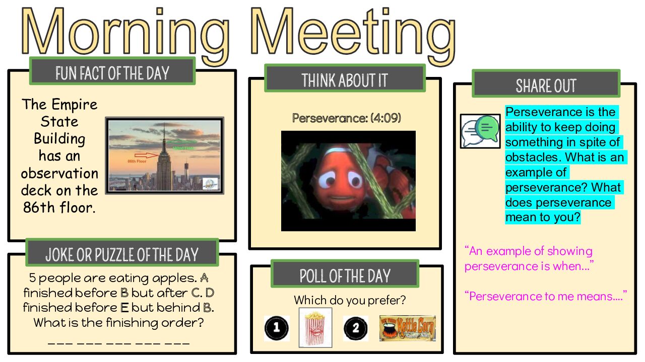 Bryan Quarter 3 Morning Meeting Slides