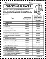 Checks And Balances Worksheet Key