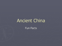 China Fun Facts Ppt