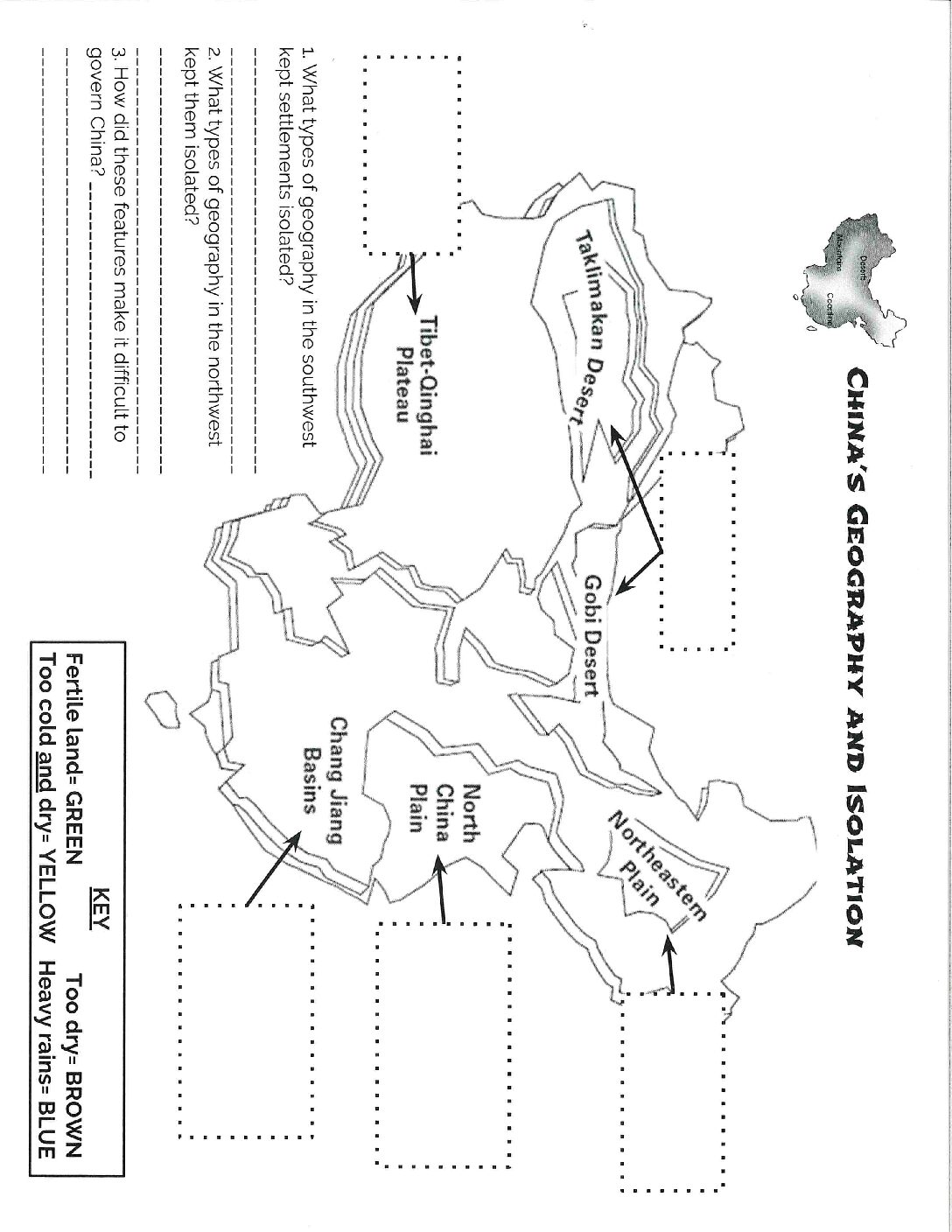 Chinasgeographycoloringmap