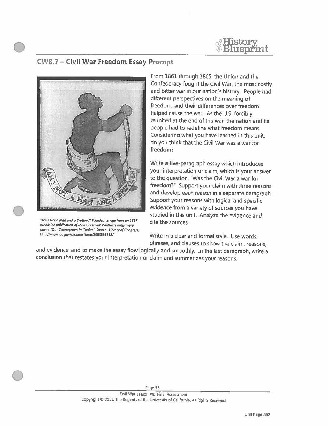Cw Essay Prompt And Buckets