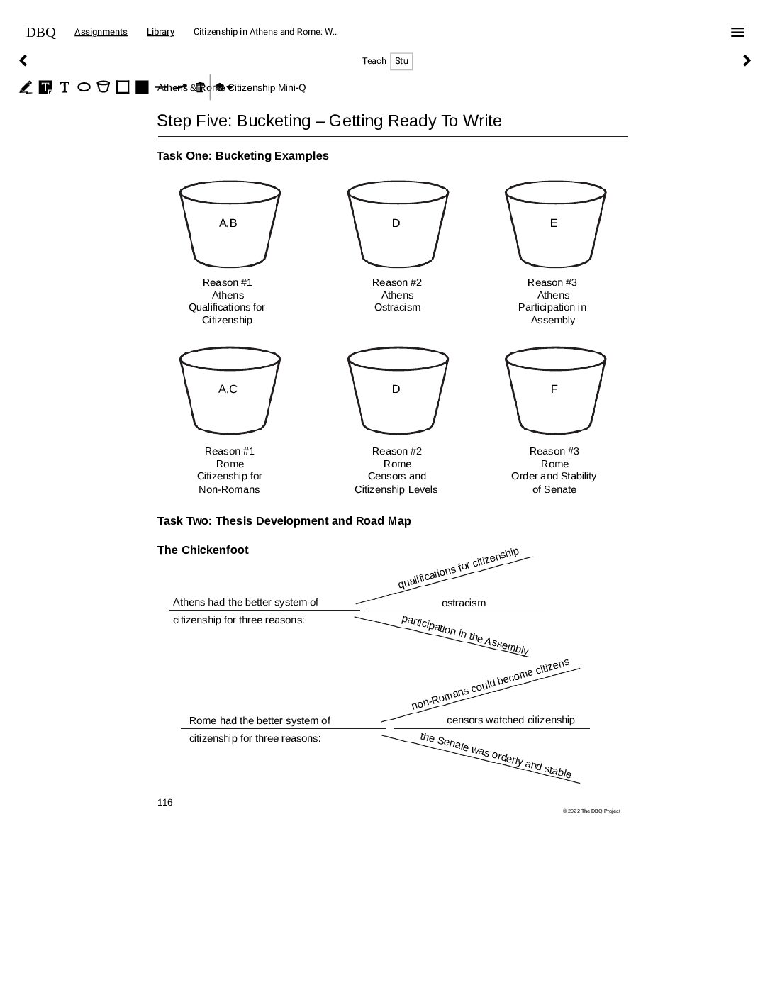 Dbq Online Dashboard(Teacher Side For Essay Prep)