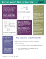 Eureka Math Grade 5 Module 3 Parent Tip Sheet