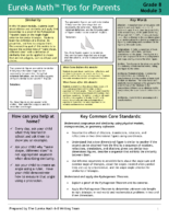 Eureka Math Grade 8 Module 3 Tips For Parents