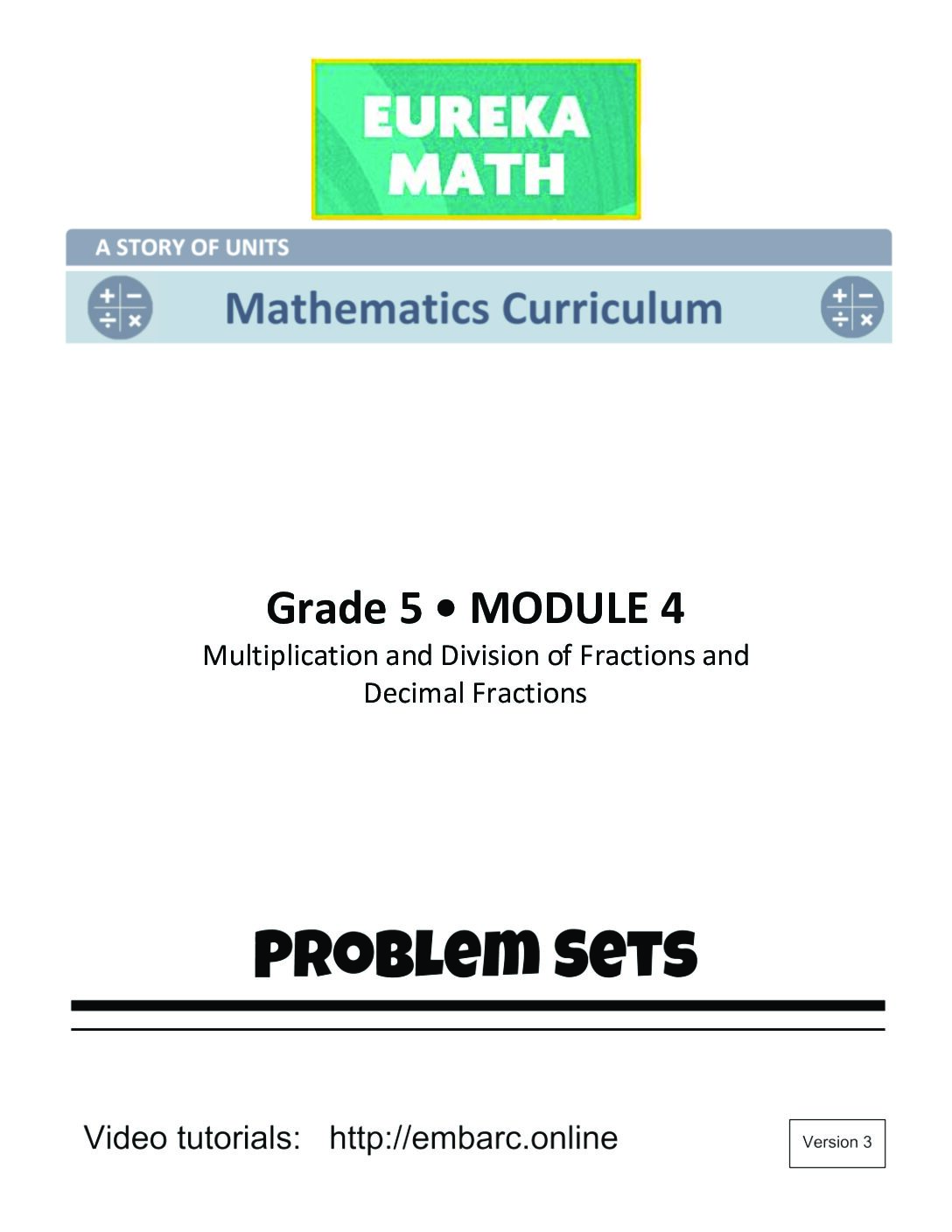 G5 M4 Student Problem Sets