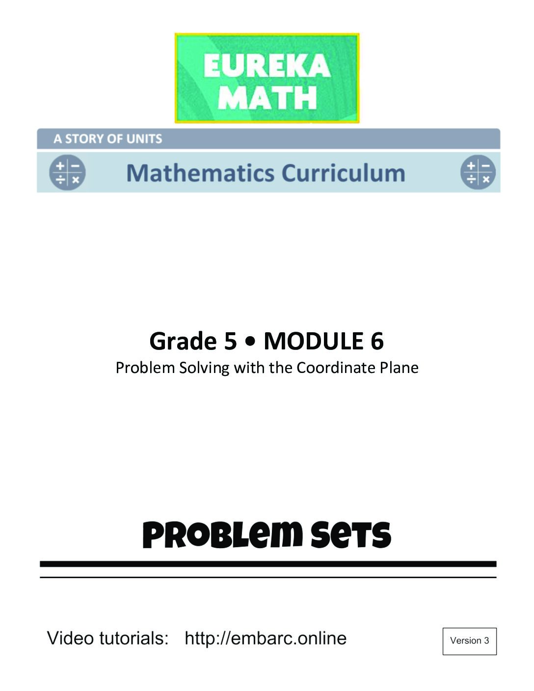 G5 M6 Student Problem Sets