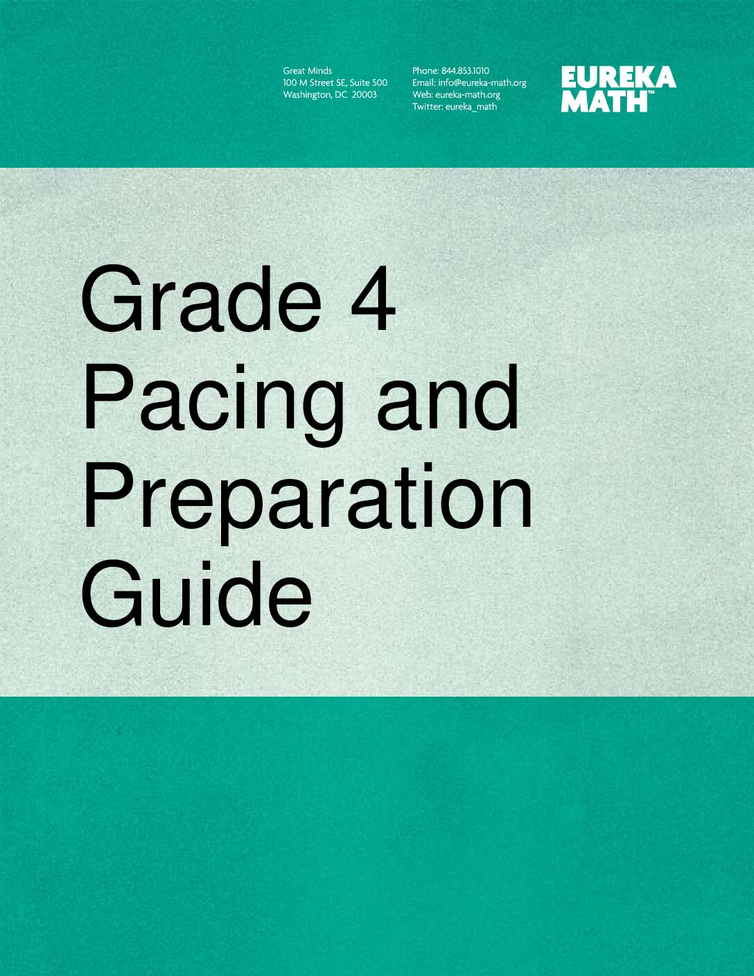 Gm Eureka Pacing And Preparation Guide Grade4