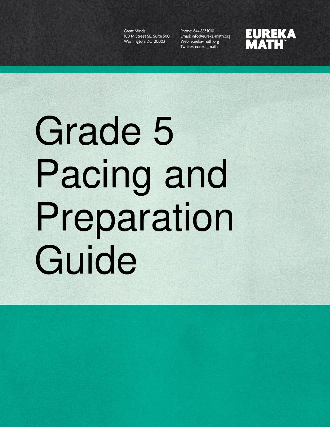 Gm Eureka Pacing And Preparation Guide Grade5