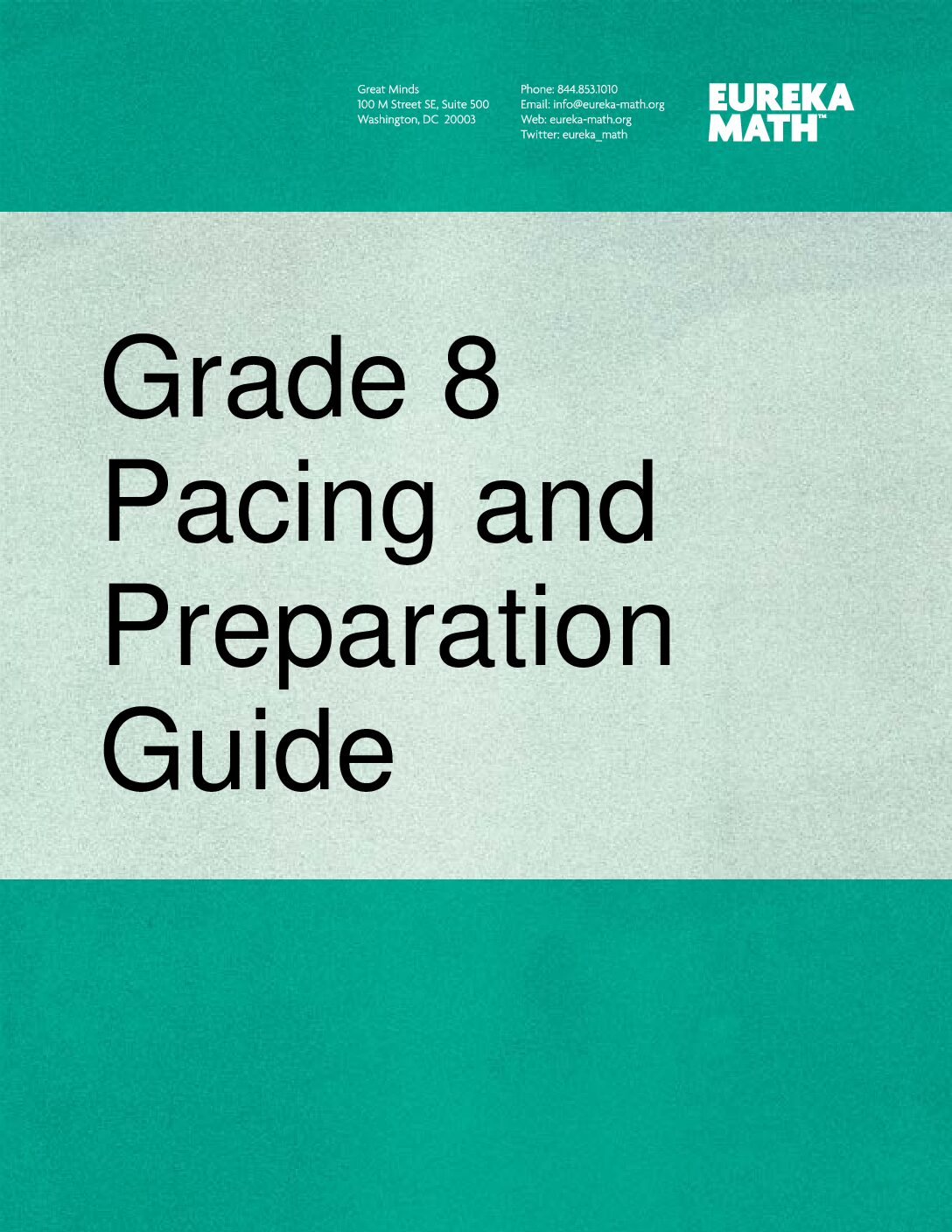 Gm Eureka Pacing And Preparation Guide Grade8