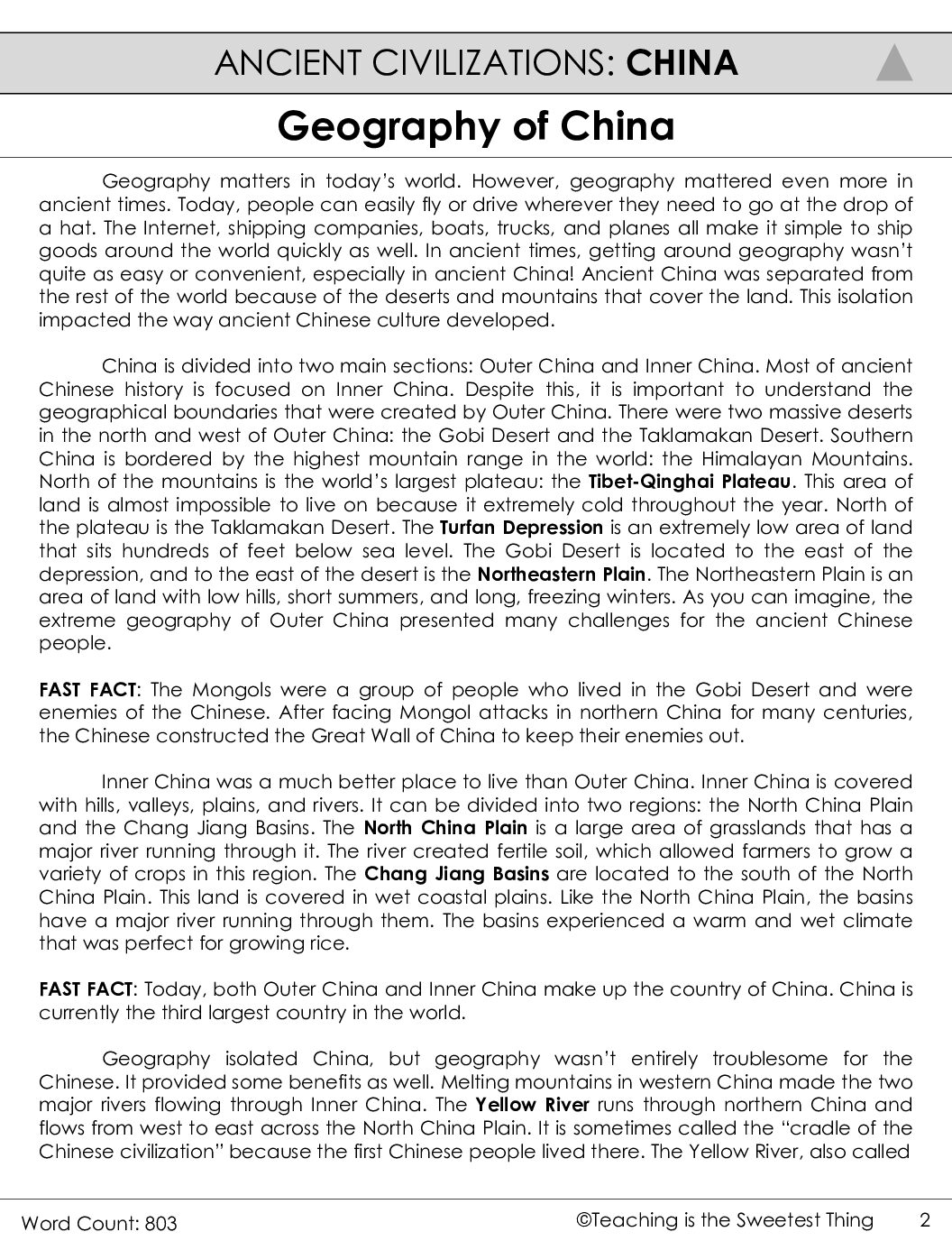 Henry Reading Packet