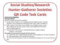 Huntergatherersocietiesqrcodetaskcardcommoncoreresearch