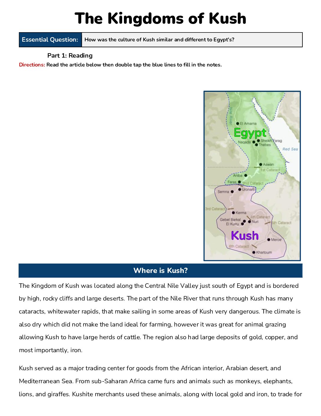 Kingdoms Of Kush (Reading)