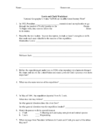 Lewisclark Worksheet