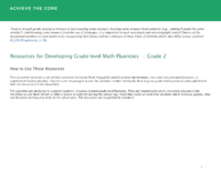 Math Fluency Resources Grade 2