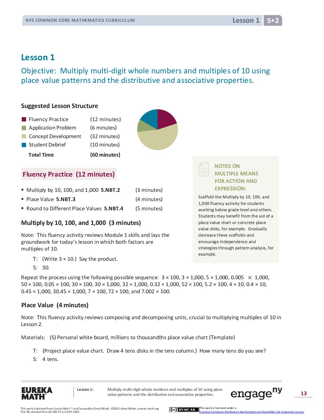 Math G5 M2 Topic A Lesson 1
