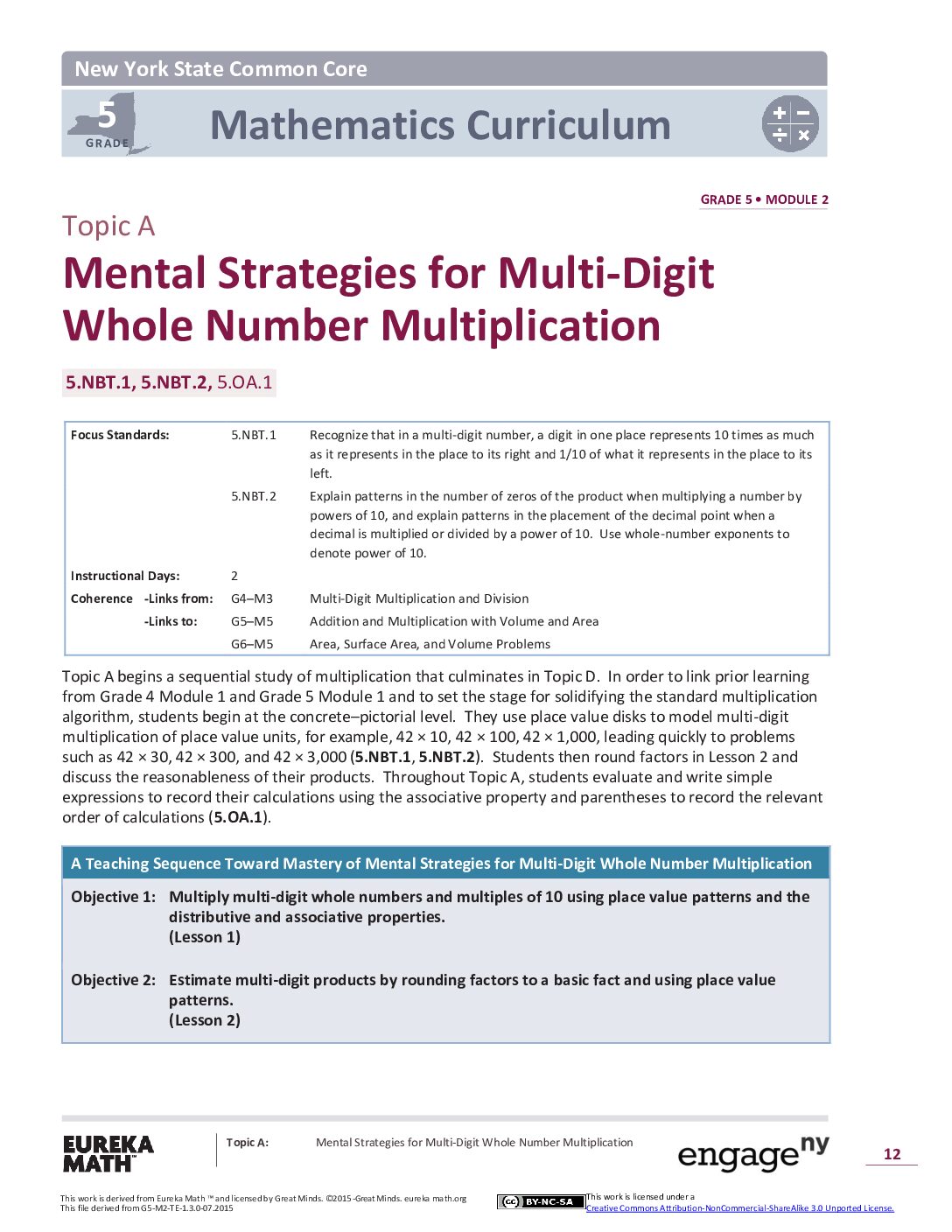Math G5 M2 Topic A Overview