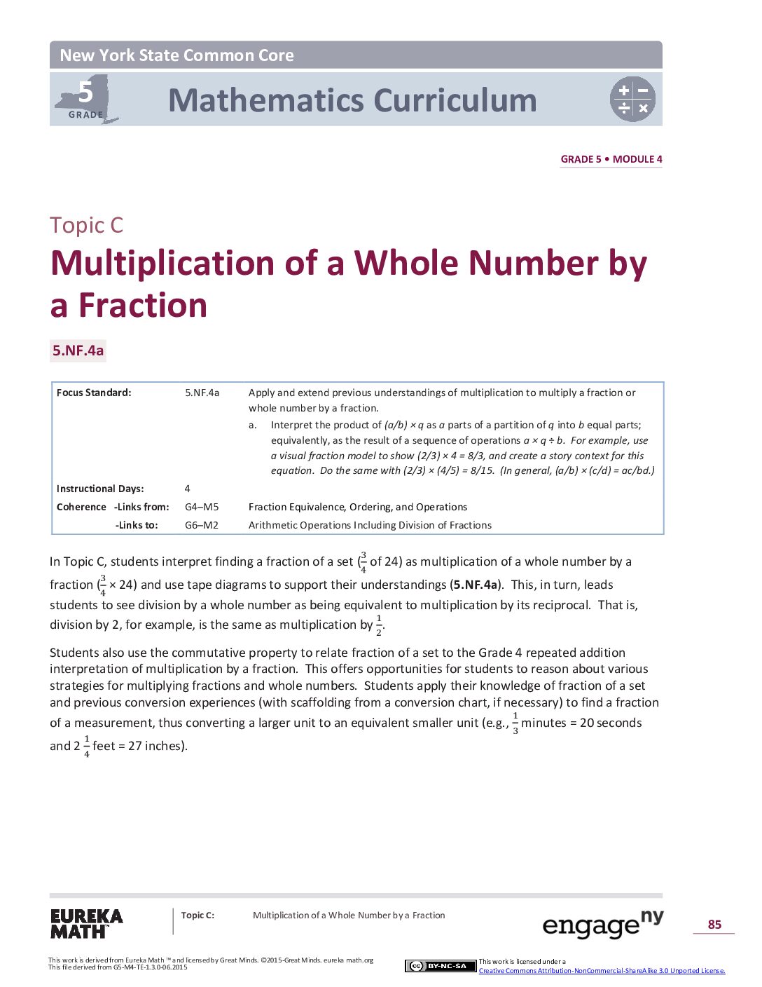 Math G5 M4 Topic C Overview