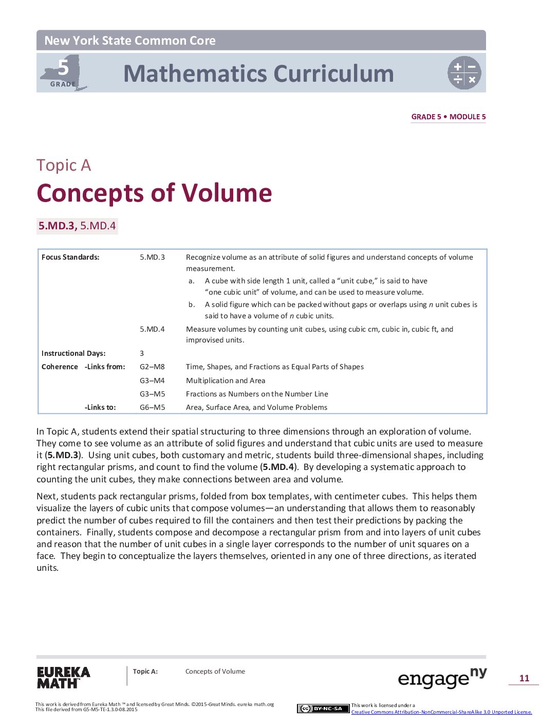Math G5 M5 Topic A Overview
