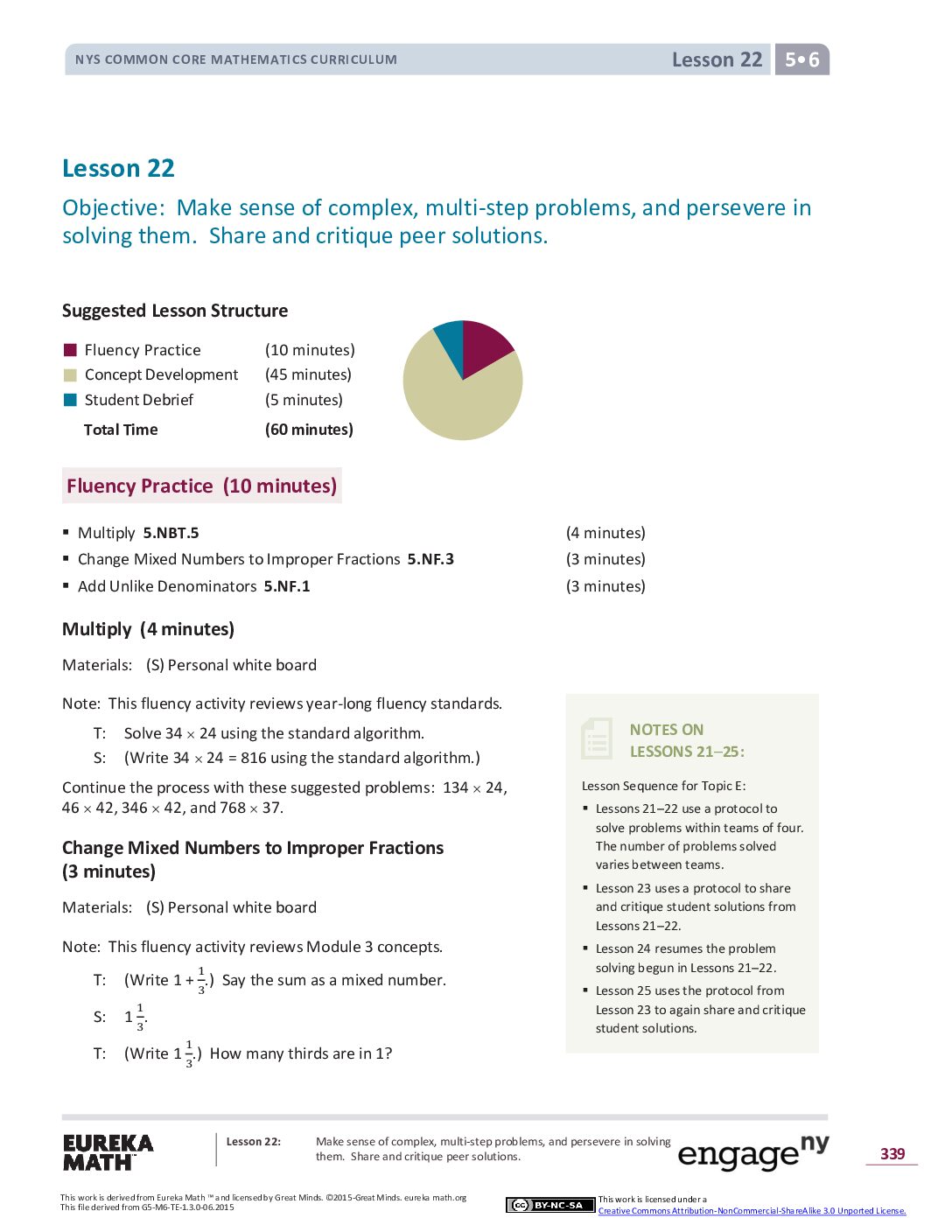 Math G5 M6 Topic E Lesson 22