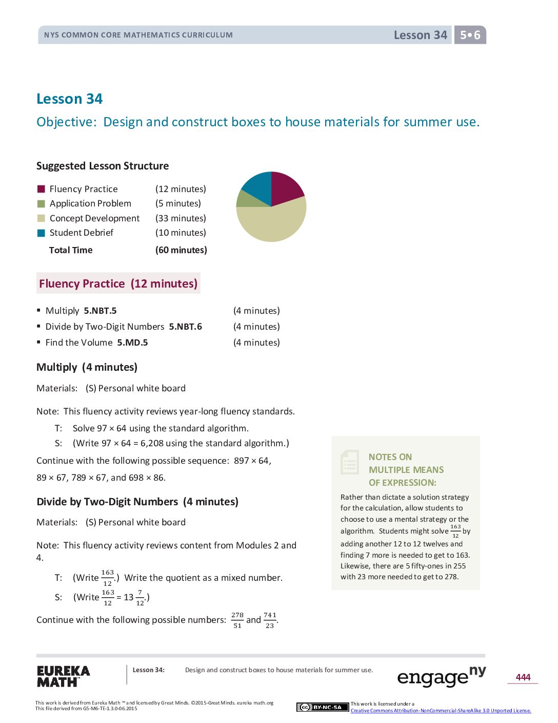 Math G5 M6 Topic F Lesson 34