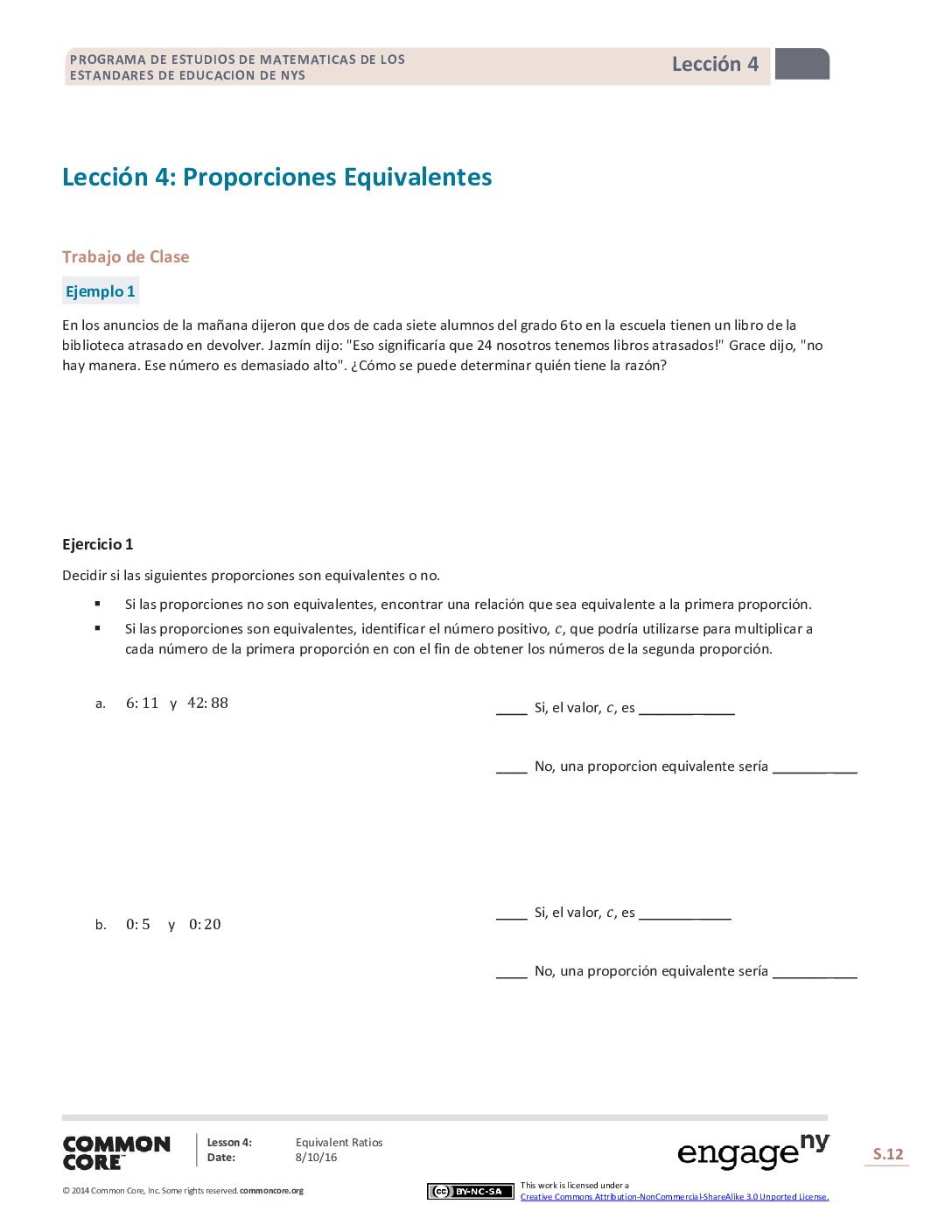 Math G6 M1 Topic A Lesson 4 Student Spanish