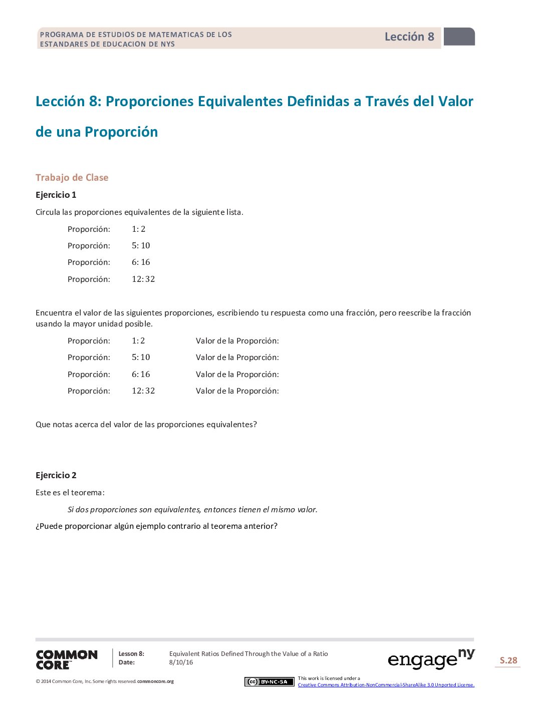 Math G6 M1 Topic A Lesson 8 Student Spanish