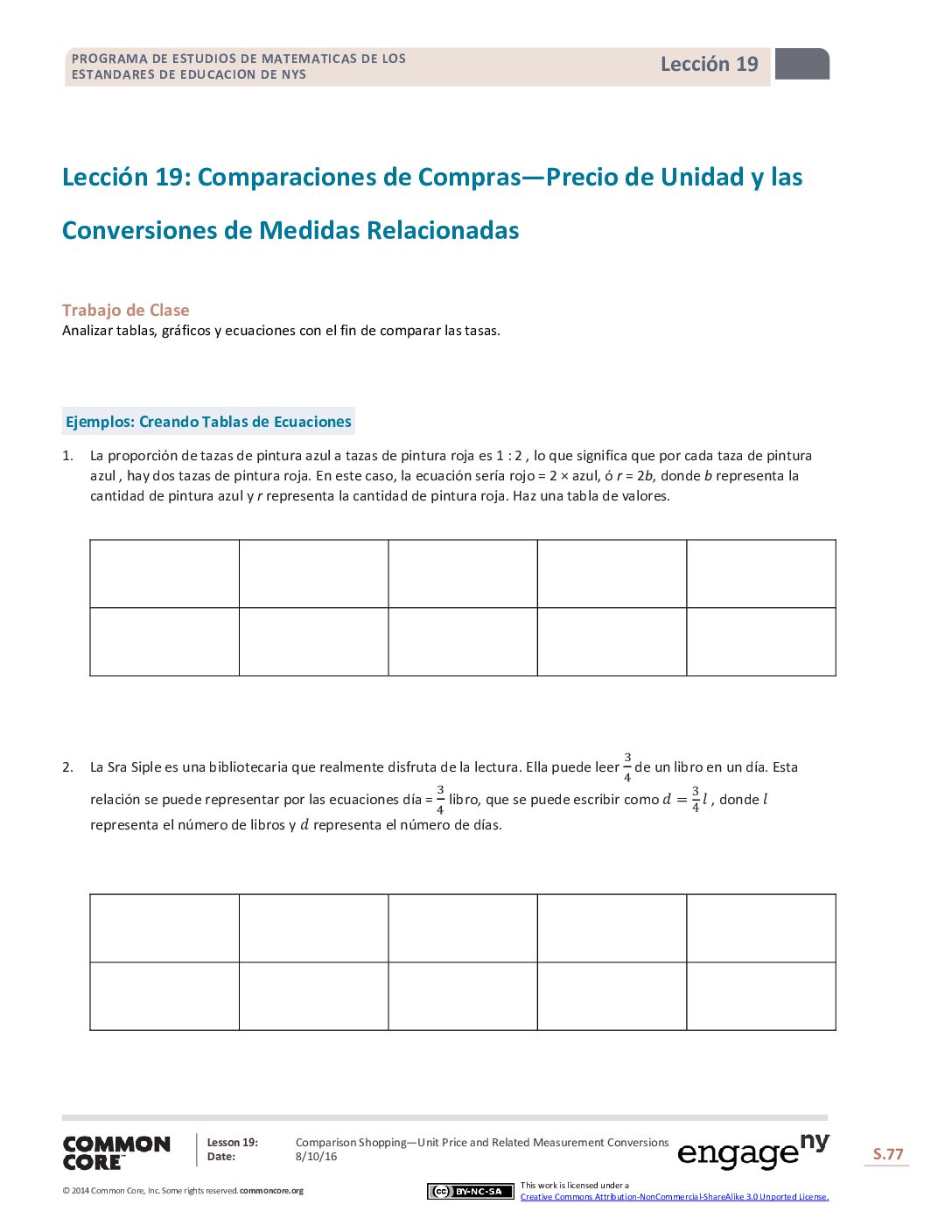 Math G6 M1 Topic C Lesson 19 Student Spanish