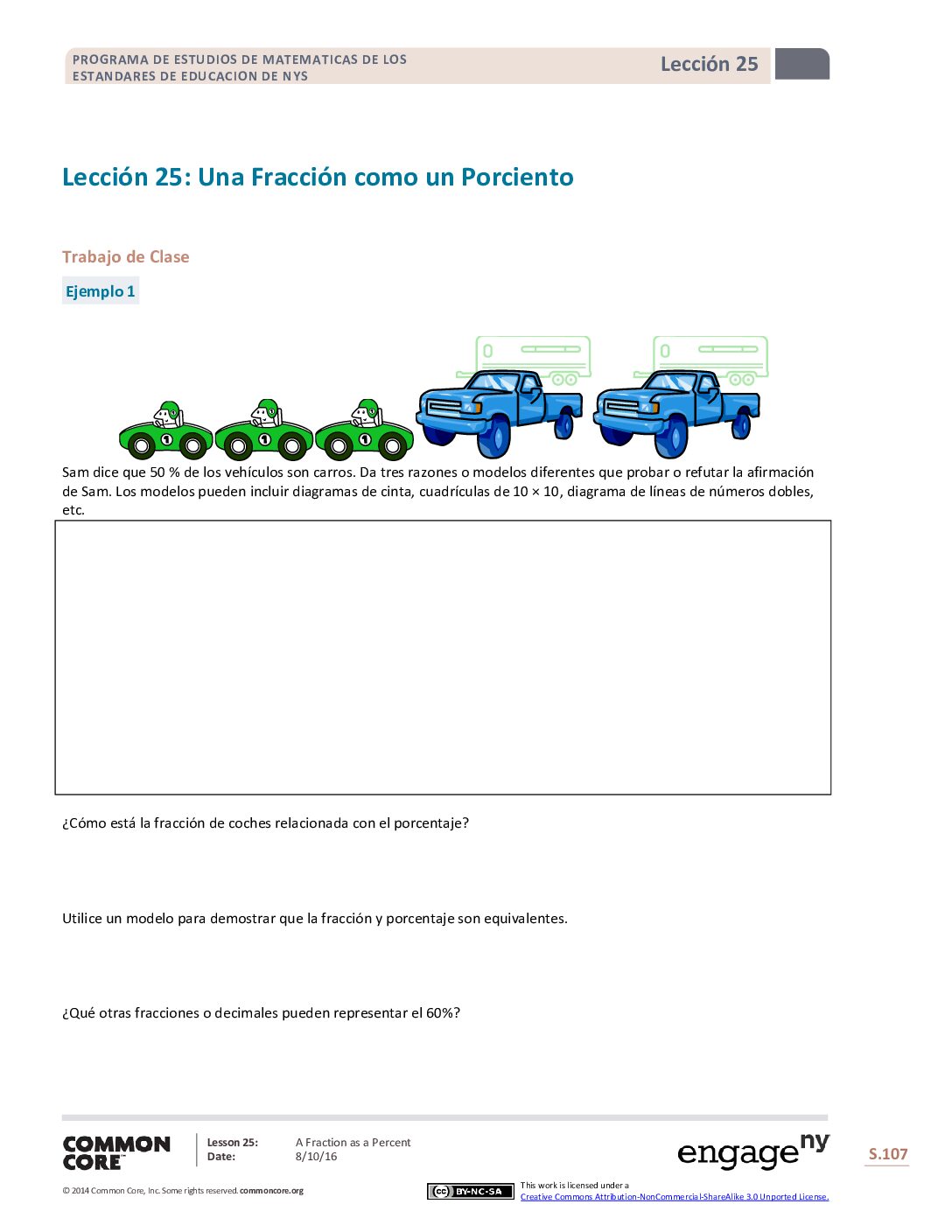 Math G6 M1 Topic D Lesson 25 Student Spanish