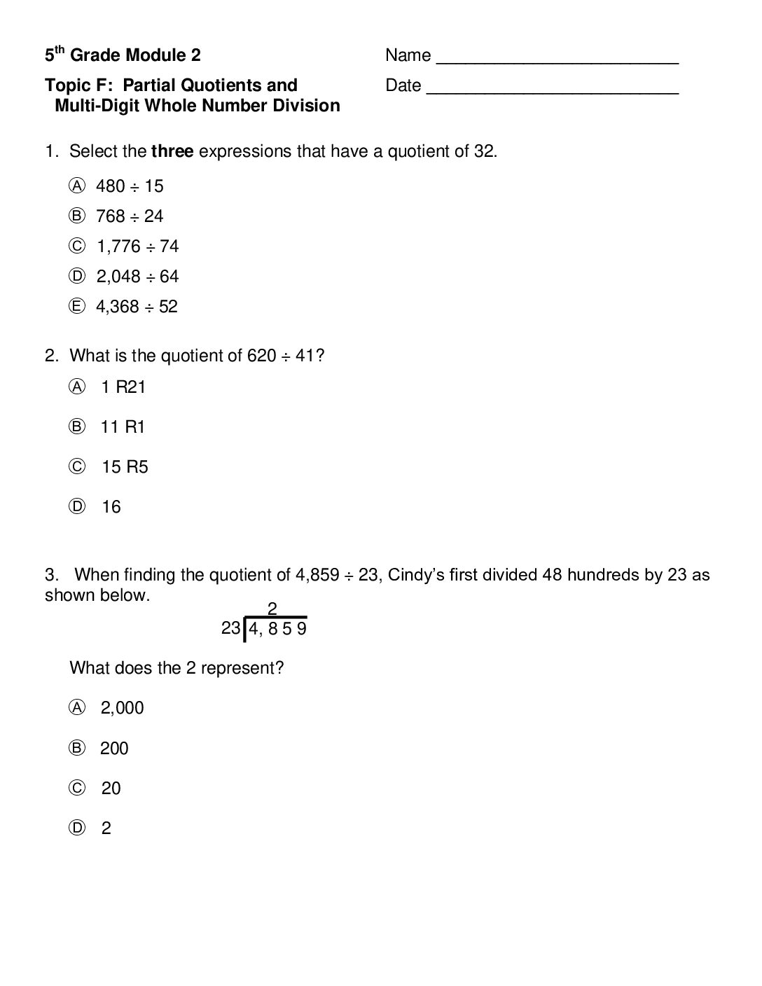 Mod 2 Topic F