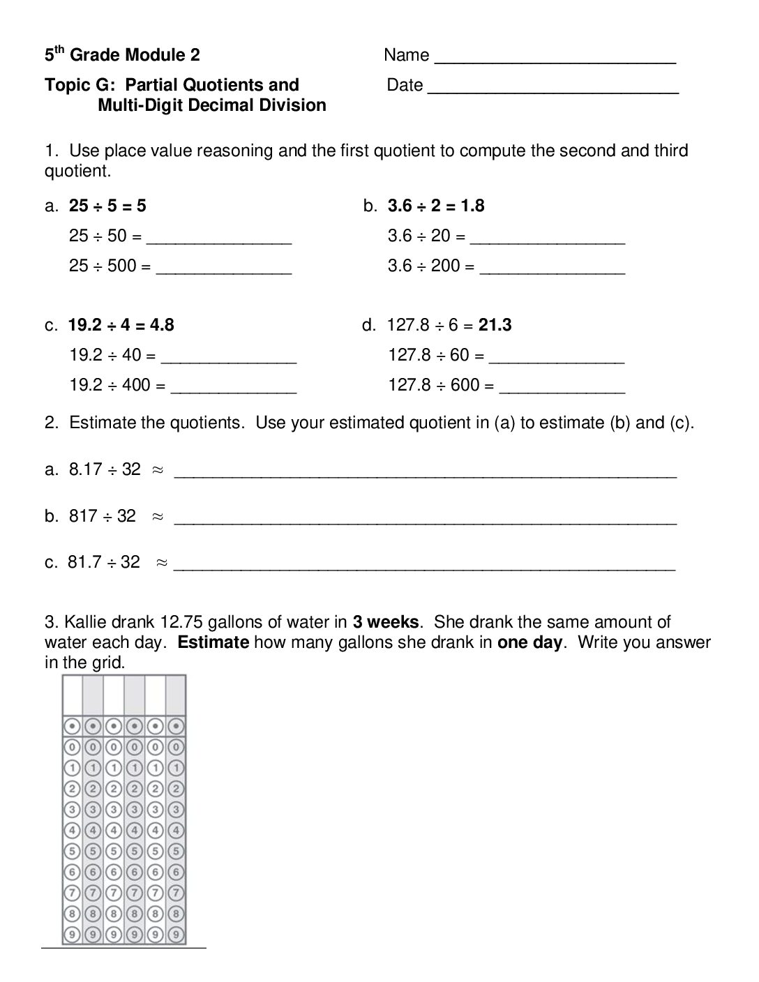 Mod 2 Topic G