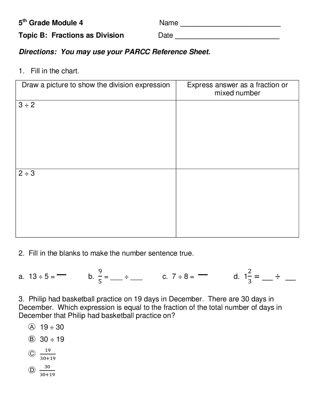 Mod 4 Topic B Quiz
