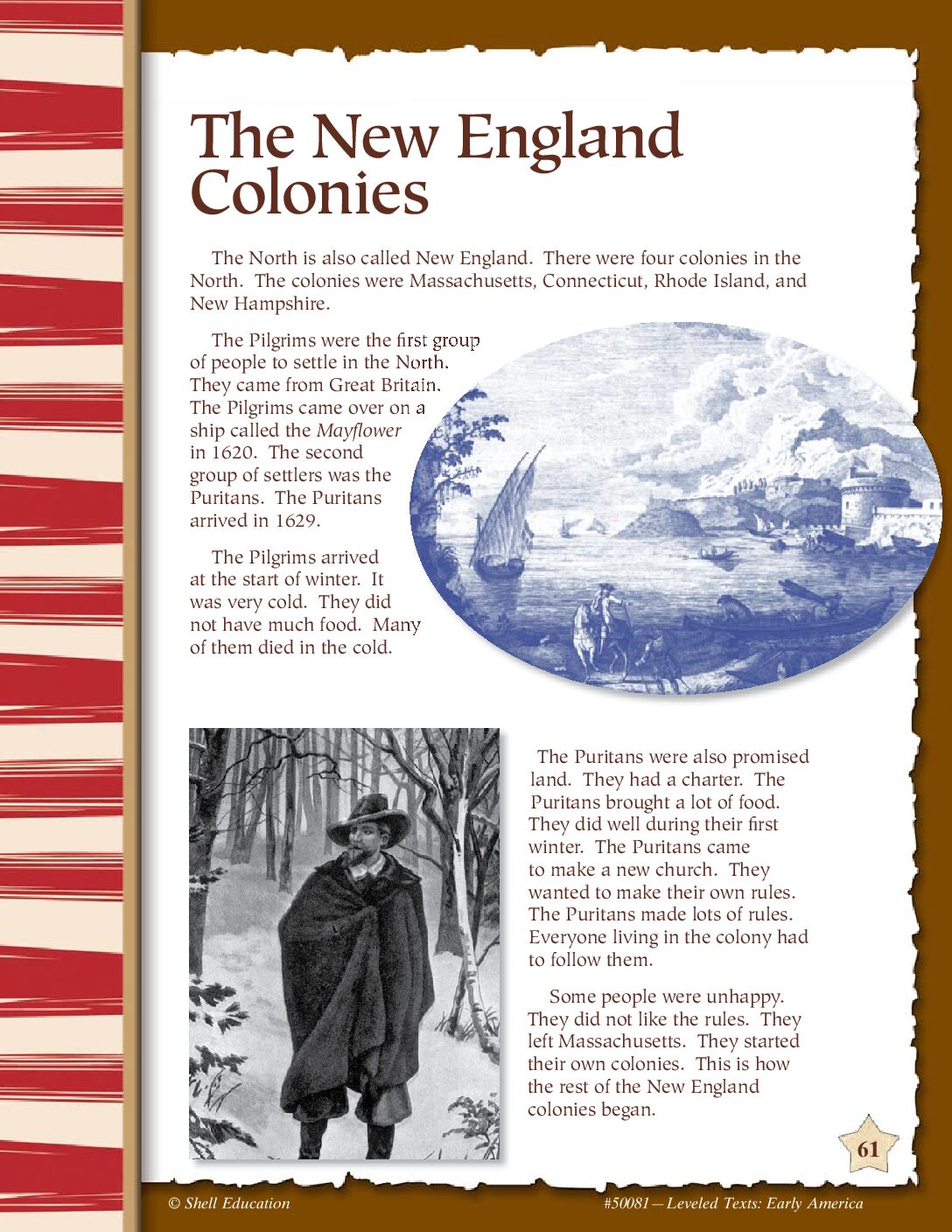 New England Colonies Reading