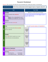 Pyramid Worksheet