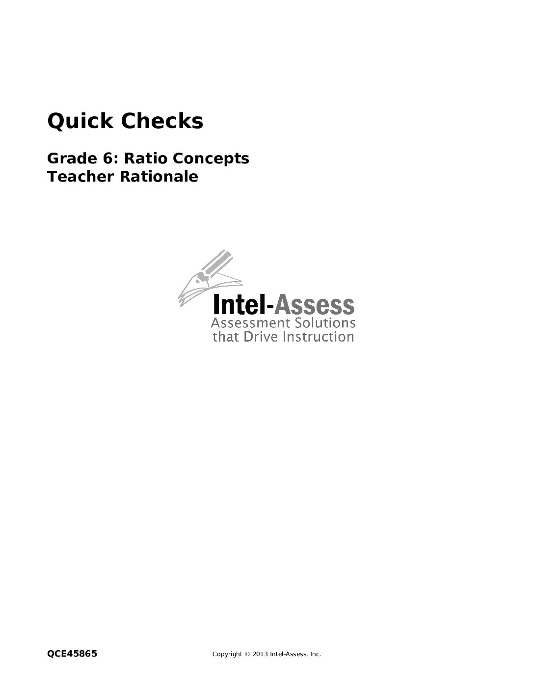 Qce45865 Grade 6 Ratio Concepts Rationale