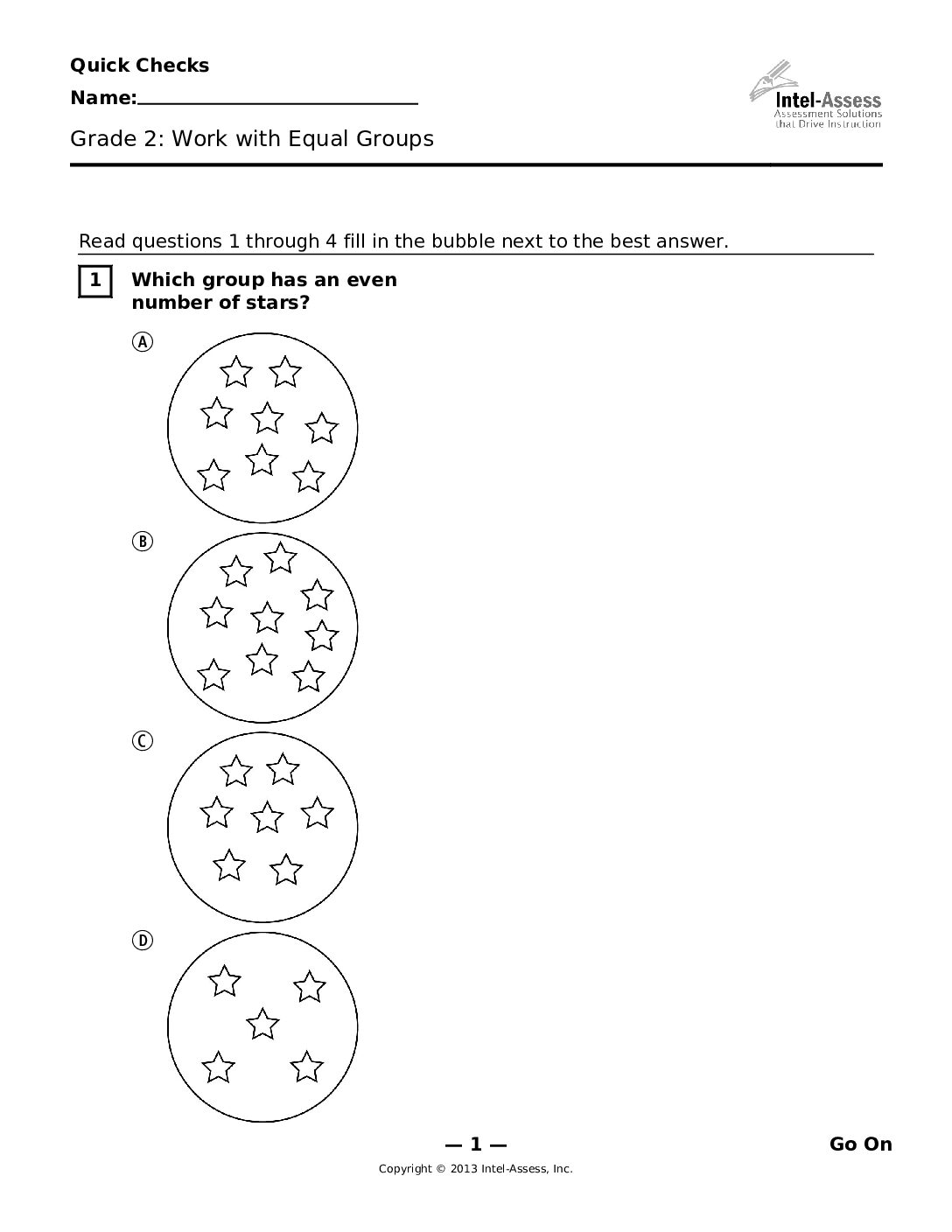 Qce46210 Grade 2 Work With Equal Groups