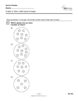 Qce46210 Grade 2 Work With Equal Groups