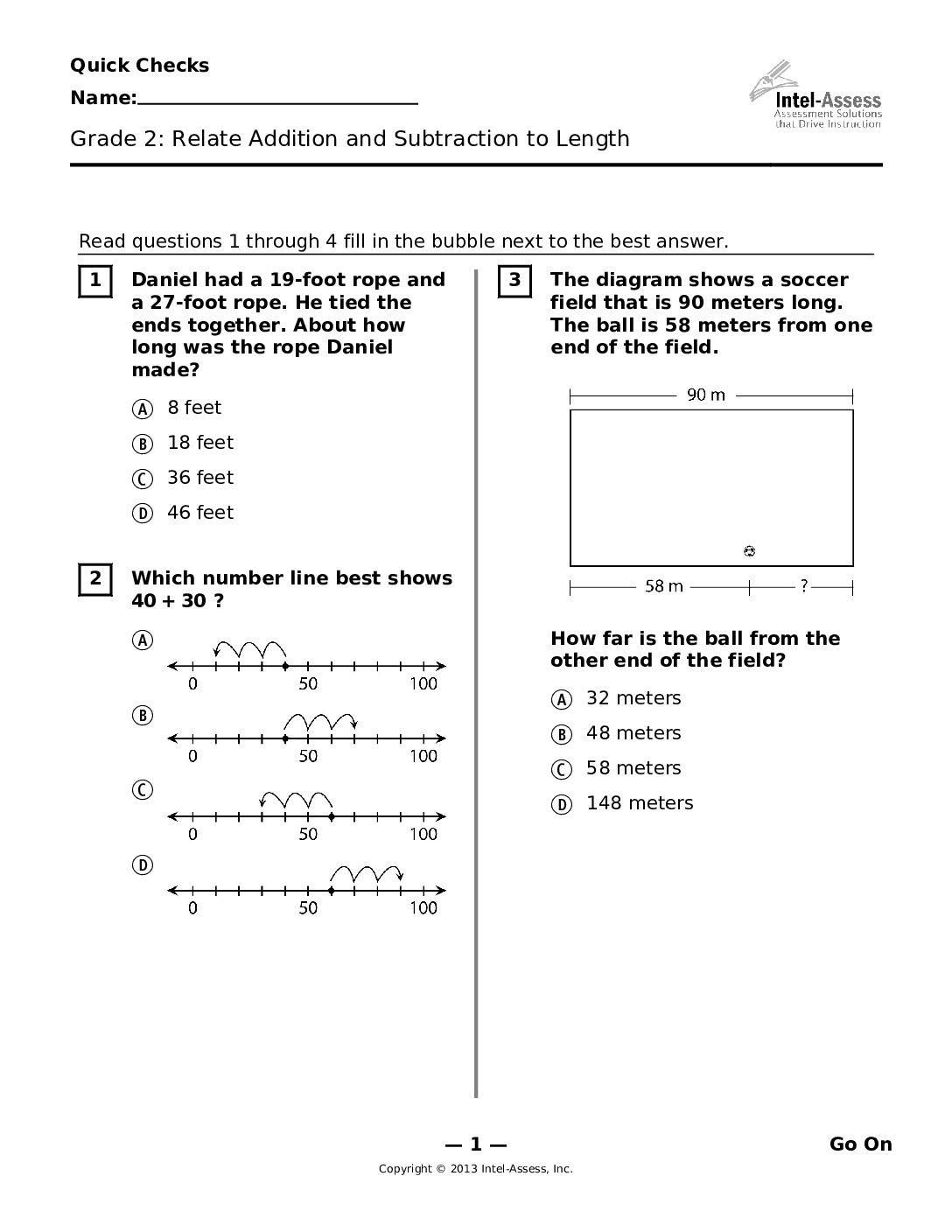 Qce46214 Grade 2 Relate Addition And Subtraction To Length