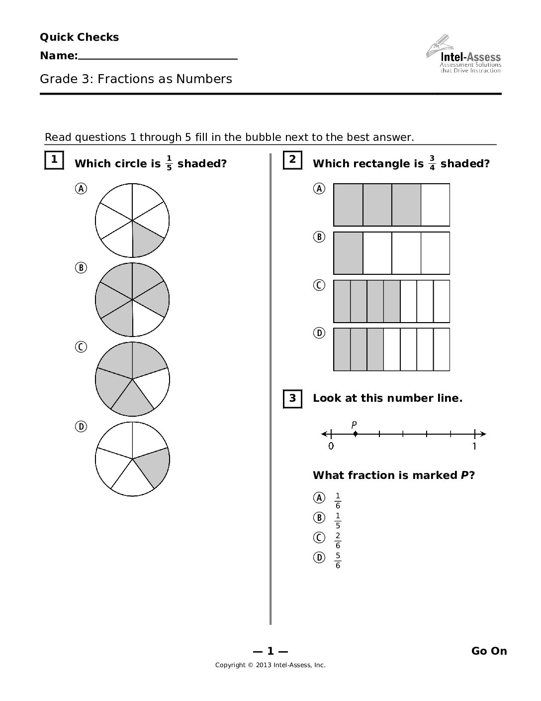 Qce46289 Grade 3 Fractions As Numbers