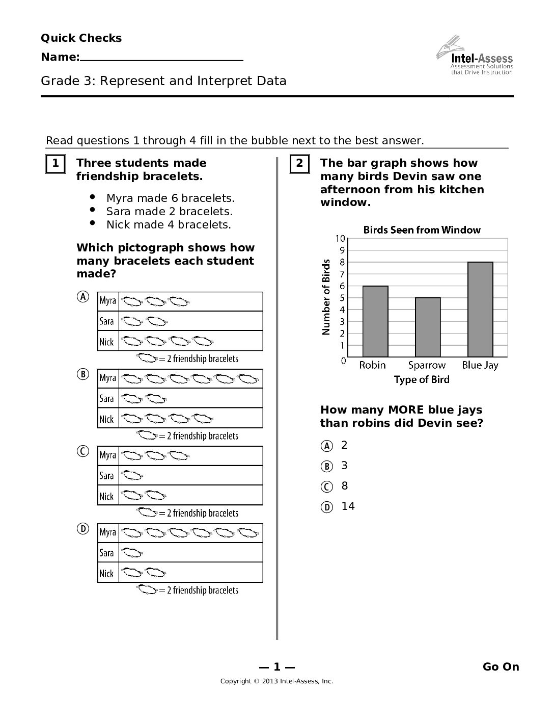 Qce46291 Grade 3 Represent And Interpret Data